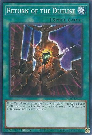 Return of the Duelist (card) (DUAD-EN071) - Duelist's Advance Common / Short Print 1st Edition