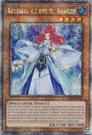Revealer of the Ice Barrier (Quarter Century Secret Rare) (RA03-EN028) - Quarter Century Bonanza Quarter Century Secret Rare 1st Edition