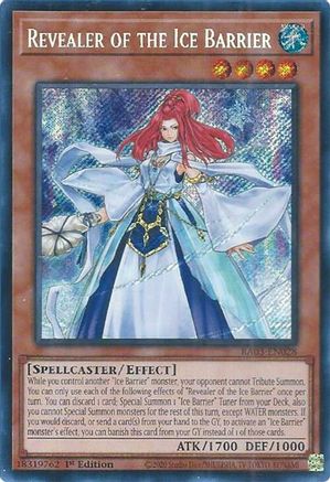 Revealer of the Ice Barrier (Secret Rare) (RA03-EN028) - Quarter Century Bonanza Secret Rare 1st Edition