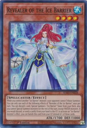 Revealer of the Ice Barrier (RA03-EN028) - Quarter Century Bonanza Super Rare 1st Edition