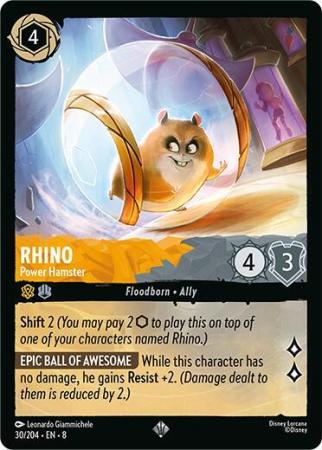 Rhino - Power Hamster - 030/204 - Super Rare
