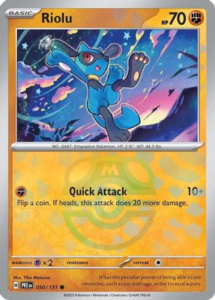 Riolu - 050/131 - Common Master Ball Reverse Holo