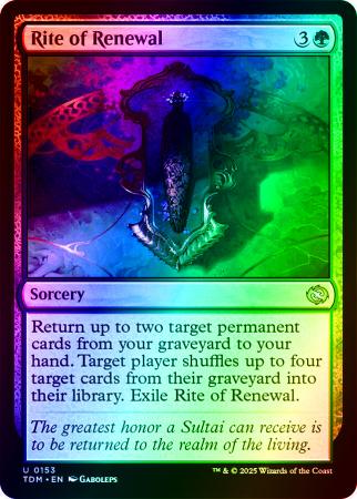 Rite of Renewal - 0153 - Foil