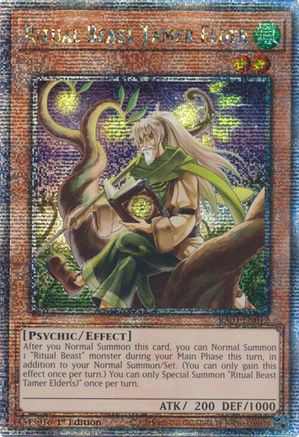Ritual Beast Tamer Elder (Quarter Century Secret Rare) (RA03-EN012) - Quarter Century Bonanza Quarter Century Secret Rare 1st Edition