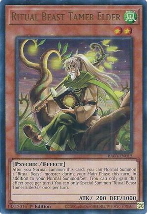 Ritual Beast Tamer Elder (UR) (RA03-EN012) - Quarter Century Bonanza Ultra Rare 1st Edition
