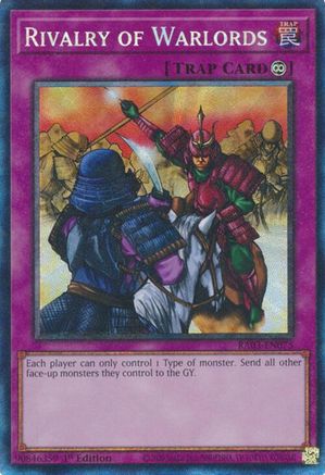 Rivalry of Warlords (PCR) (RA03-EN075) - Quarter Century Bonanza Prismatic Collector's Rare 1st Edition