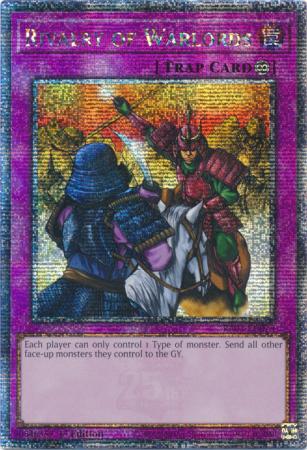 Rivalry of Warlords (Quarter Century Secret Rare) (RA03-EN075) - Quarter Century Bonanza Quarter Century Secret Rare 1st Edition