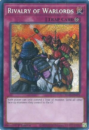 Rivalry of Warlords (Secret Rare) (RA03-EN075) - Quarter Century Bonanza Secret Rare 1st Edition