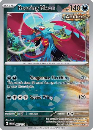 Roaring Moon - 065/131 - Master Ball Reverse Holo Rare