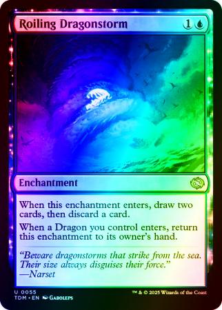 Roiling Dragonstorm - 0055 - Foil
