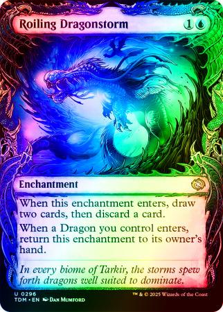 Roiling Dragonstorm (Showcase) - 0296 - Foil