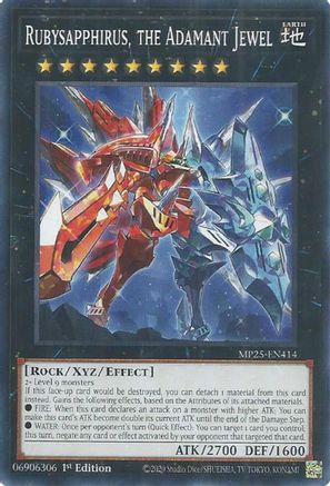 Rubysapphirus, the Adamant Jewel (MP25-EN414) - 2025 Mega-Pack Common / Short Print 1st Edition