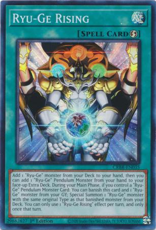 Ryu-Ge Rising (SR) (CRBR-EN035) - Crossover Breakers Super Rare 1st Edition
