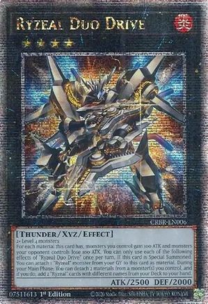 Ryzeal Duo Drive (Quarter Century Secret Rare) (CRBR-EN006) - Crossover Breakers Quarter Century Secret Rare 1st Edition