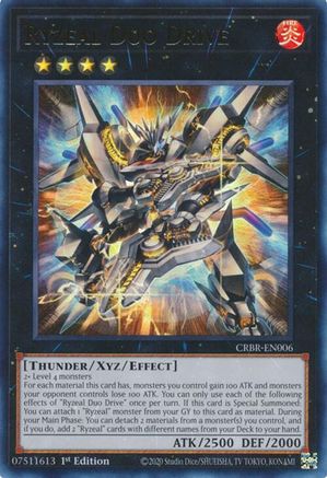 Ryzeal Duo Drive (CRBR-EN006) - Crossover Breakers Ultra Rare 1st Edition