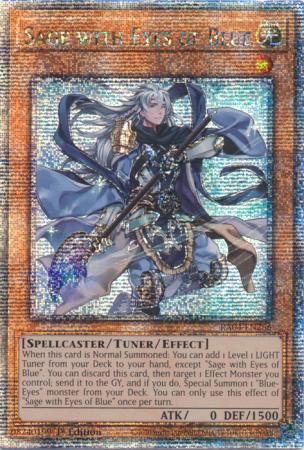 Sage with Eyes of Blue (Quarter Century Secret Rare) (RA04-EN266) - Quarter Century Stampede Quarter Century Secret Rare 1st Edition