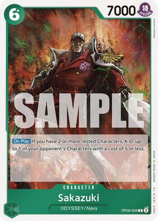 Sakazuki - OP09-026 - Rare Foil