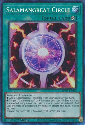 Salamangreat Circle (PCR) (RA03-EN066) - Quarter Century Bonanza Prismatic Collector's Rare 1st Edition