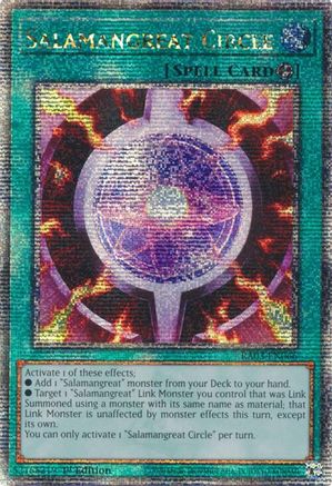 Salamangreat Circle (Quarter Century Secret Rare) (RA03-EN066) - Quarter Century Bonanza Quarter Century Secret Rare 1st Edition