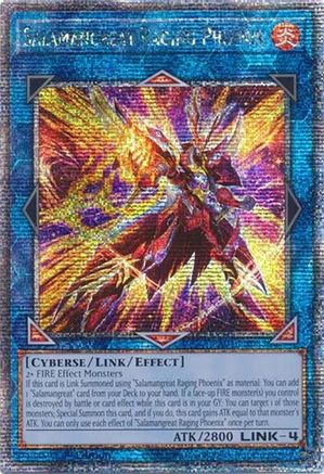Salamangreat Raging Phoenix (Quarter Century Secret Rare) (RA04-EN083) - Quarter Century Stampede Quarter Century Secret Rare 1st Edition
