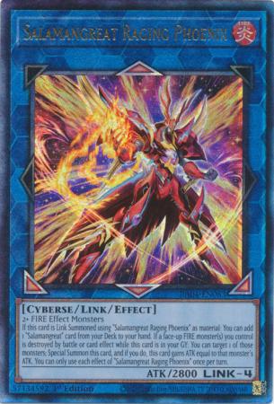 Salamangreat Raging Phoenix (PUR) (RA04-EN083) - Quarter Century Stampede Prismatic Ultimate Rare 1st Edition