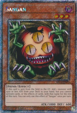 Sangan (Platinum Secret Rare) (RA03-EN089) - Quarter Century Bonanza Platinum Secret Rare 1st Edition