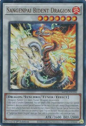 Sangenpai Bident Dragion (MP25-EN190) - 2025 Mega-Pack Ultra Rare 1st Edition