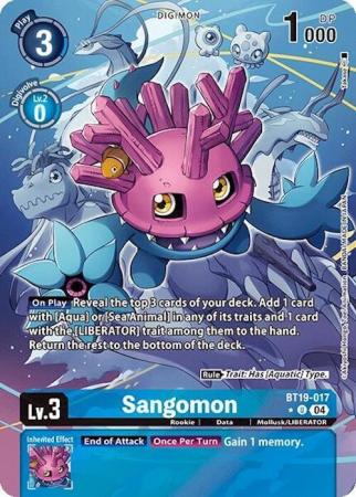 Sangomon (Alternate Art) - BT19-017 U - Uncommon