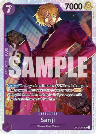Sanji - OP09-065 - Super Rare Foil