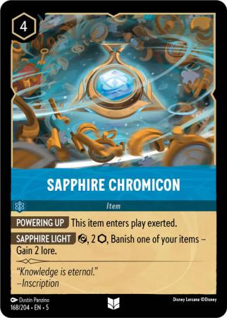 Sapphire Chromicon - 168/204 - Uncommon Cold Foil