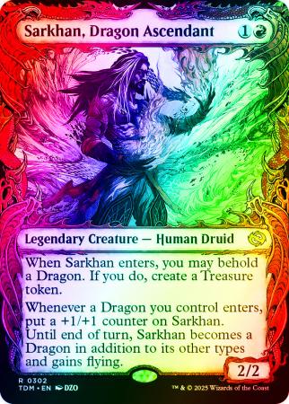 Sarkhan, Dragon Ascendant (0302) (Showcase) - 0302 - Foil