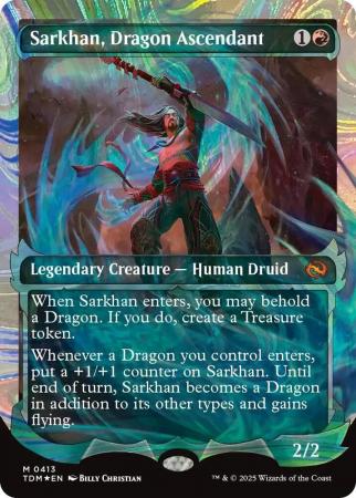 Sarkhan, Dragon Ascendant (0413) (Showcase) (Halo Foil) - 0413 - Foil