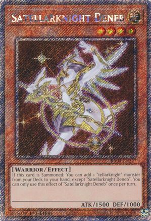 Satellarknight Deneb (Platinum Secret Rare) (RA04-EN227) - Quarter Century Stampede Platinum Secret Rare 1st Edition