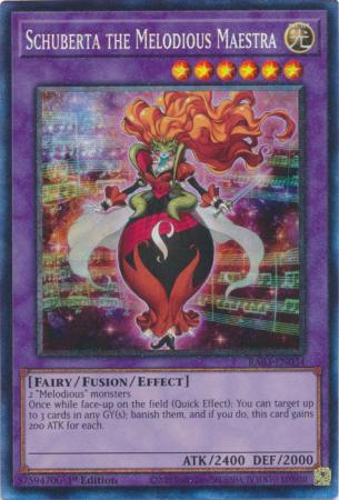 Schuberta the Melodious Maestra (PCR) (RA03-EN034) - Quarter Century Bonanza Prismatic Collector's Rare 1st Edition