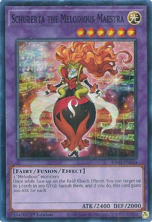 Schuberta the Melodious Maestra (RA03-EN034) - Quarter Century Bonanza Super Rare 1st Edition