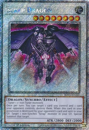 Scrap Dragon (Platinum Secret Rare) (RA03-EN240) - Quarter Century Bonanza Platinum Secret Rare 1st Edition