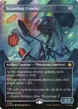 Scrawling Crawler (Borderless) (Mana Foil) - 0415 - Foil