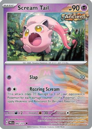 Scream Tail - 042/131 - Uncommon Master Ball Reverse Holo