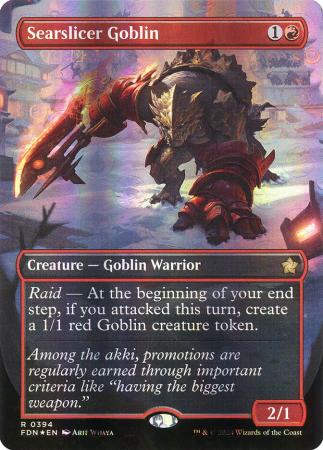 Searslicer Goblin (Borderless) (Mana Foil) - 0394 - Foil