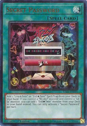 Secret Password (UR) (RA04-EN095) - Quarter Century Stampede Ultra Rare 1st Edition