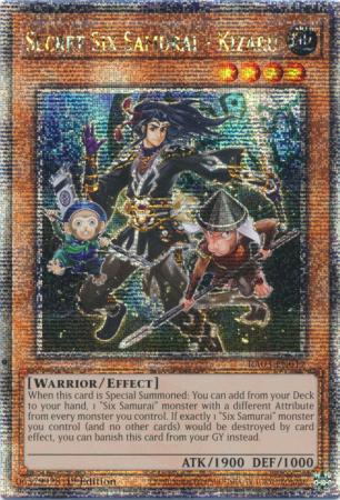 Secret Six Samurai - Kizaru (Quarter Century Secret Rare) (RA03-EN017) - Quarter Century Bonanza Quarter Century Secret Rare 1st Edition