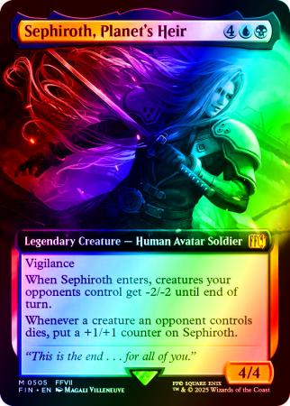 Sephiroth, Planet's Heir (Extended Art) - 0505 - Foil