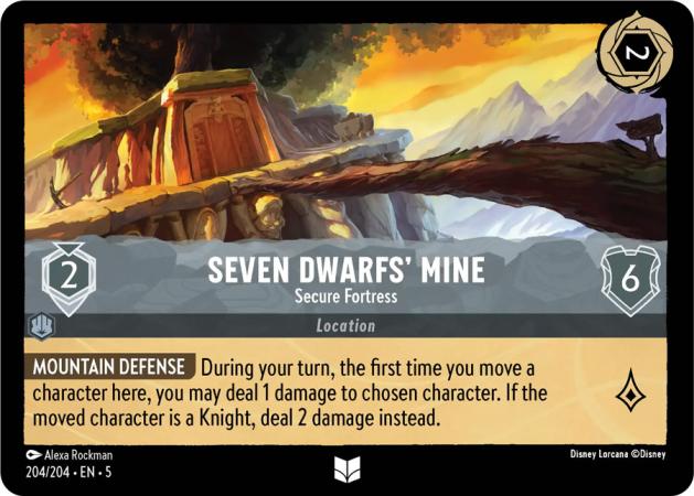 Seven Dwarfs' Mine - Secure Fortress - 204/204 - Uncommon Cold Foil