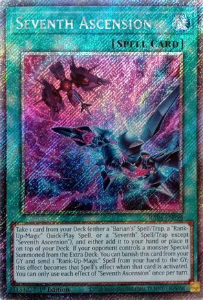 Seventh Ascension (Platinum Secret Rare) (RA04-EN098) - Quarter Century Stampede Platinum Secret Rare 1st Edition