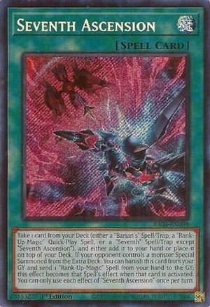 Seventh Ascension (Secret Rare) (RA04-EN098) - Quarter Century Stampede Secret Rare 1st Edition
