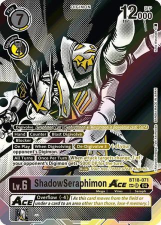 ShadowSeraphimon ACE (Textured) - BT18-071 SR - Special Rare