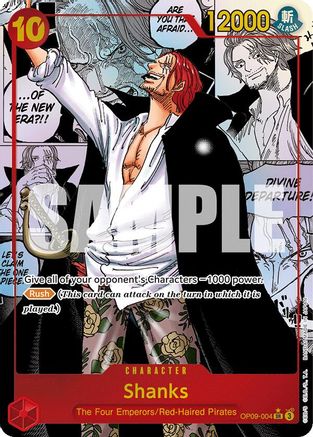 Shanks (Manga) - OP09-004 - Super Rare Foil