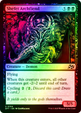 Shefet Archfiend - 0104 - Foil