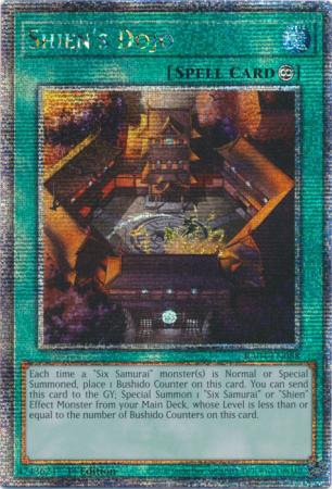 Shien's Dojo (Quarter Century Secret Rare) (RA04-EN088) - Quarter Century Stampede Quarter Century Secret Rare 1st Edition