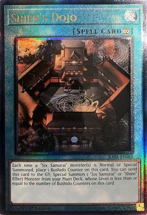 Shien's Dojo (PUR) (RA04-EN088) - Quarter Century Stampede Prismatic Ultimate Rare 1st Edition